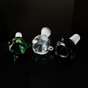 Clear Green Black Glass Bowl Accessori per fumatori 14mm 18mm Femmina Maschio Joint Dab Rigs Per Bong Narghilè SA02 SC01