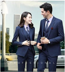 Herrjackor 2022 Fashion Business Suit blazer och byxor avvisar krage smala fit kvinnor man damer ol arbetande kostymer plus storlek s-5xl