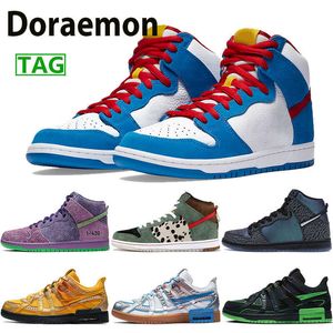 2021 New rubber classic mens shoes doraemon silver blue reverse skunk university gold blak sheep volt dog walker men women high basketball