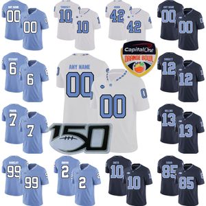 Custom NCAA College Carolina do Norte Tar Heels Jersey de futebol 6 Jacolby Criswell 21 Elijah Green 80 Will Crowley Tomari Fox Jerseys Ed