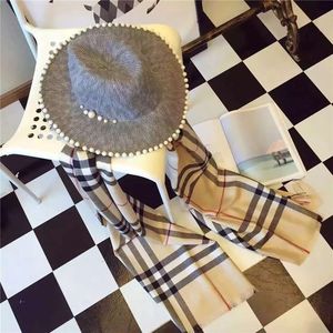 2022 Fashion Classic Lattice Men Soft B Scarf Cashmere Plaid Scarves Shawl UNISE Wraps Pashmina Headband Muffler