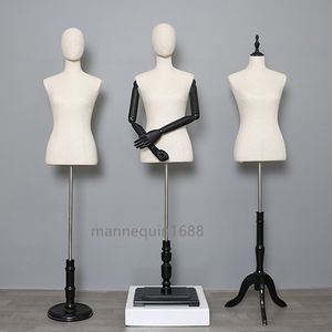 Fashion Clothing Store Plus Size Female Mannequin half body Model Women dummy torso clothes display mannequins For Sale