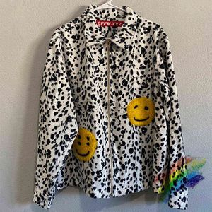 Herrjackor CPFM.XYZ Ranch Zip Jacket Herr Dam 1 1 Högkvalitetsskjorta Ulltröja Fläckig leopard Blixtlåsjacka T220914