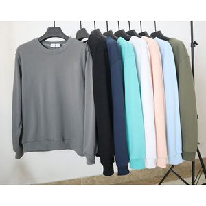 Damen-Sweatshirt, Herren-Pullover, Damen-Designer-Sweatshirt, quadratisch, besticktes Kompass-Label, Pullover, Überhemd, Stretch-Baumwollpullover, Frühling und Herbst