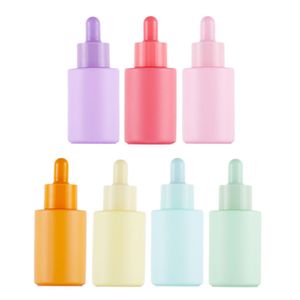 Flacone per imballaggio cosmetico da 30 ml Bottiglie contagocce in vetro colorato per olio essenziale 1 OZ 320 pz / lotto Buon prezzo