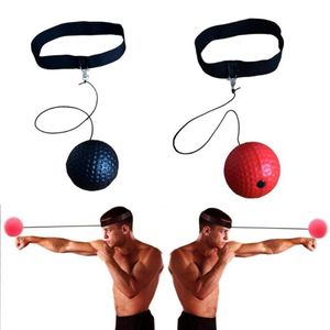 Boxing Fight Ball Tennis Ball med huvudband för reflexreaktionshastighetsträning i boxning av stansning205b