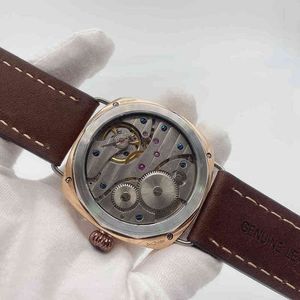 ساعة فاخرة ميكانيكية 47 ملم 316 اليدوي المجوهرات المصقولة من الفولاذ المقاوم للصدأ حركة مضيئة اليد 50m مقاومة للماء MJZ0