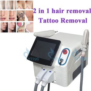 Opt IPL Laser Épilation de cheveux Machine Elight Nd Yag Tatoo Repoval RF Skin Lift Multifonction 2 en 1 Retourage des sourcils Pigment Acné Thérapie