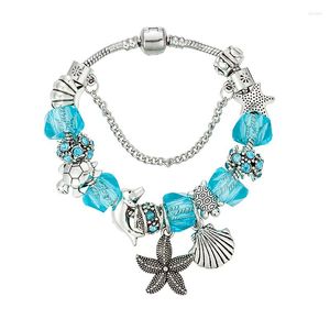 Bracelets de charme Viovia abalorio bracelete de bracelete dolphin para mulheres de cor de cor de prata fit pan original b16024