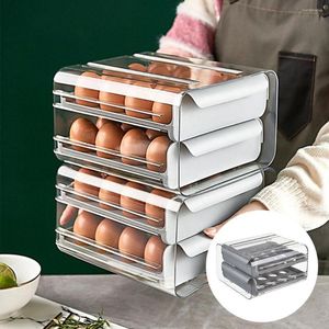 Storage Bottles Double-Layer Drawer Holder For Fresh-Keeping Stackable