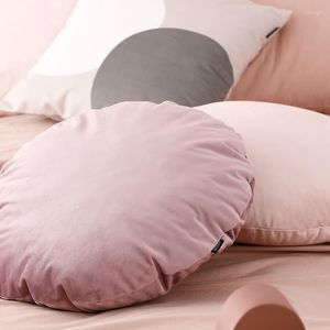 Pillow Velvet Round Living Room Sofa Fashion Simple Solid Color Back Home Decor S
