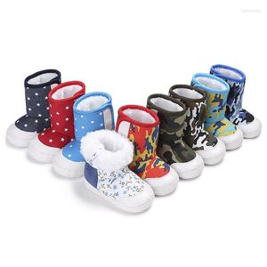 Boots Star Print Snow Baby Crib menina menina de inverno Super Mantenha a criança quente Criança nascida nos garotos preenchidos