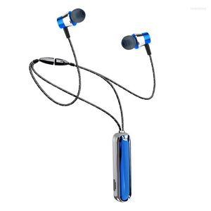 Bluetooth Kulaklık Kablosuz Kulaklıklar Hifi Boyun Bandı Müzik Play Hacim Kontrolü Spor için MIC ile