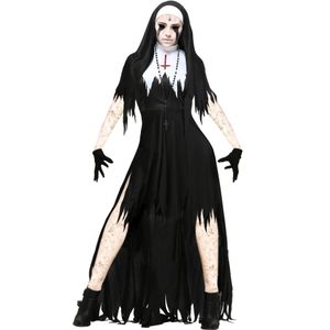 Vestidos casuais Carnival Halloween Lady Spooktacular Bloody Freira Fantas