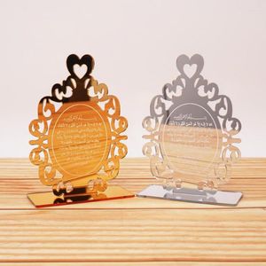 Decorazione per feste Tavolo personalizzato con specchio acrilico alto 12 cm Supporto per regali di nozze Sposa Ornamenti per traslochi 10 pezzi / lotto