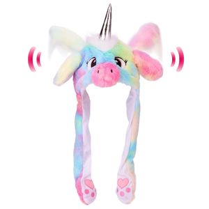 Animal Hut mit pl￼schhaltigen Ohren springen Pop -Up -HATS -Kleider Cosplay f￼r Kinder Girls Jungen