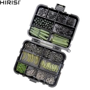 Fishing Accessories 420x Carp Tackle Kit in Box Swivels Snaps Rubber Anti Tangle Sleeves Hook Stop Beads XP800 220914