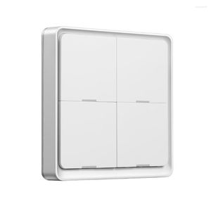 Intelligente Automatisierungsmodule Tuya ZigBee 4Gang Wireless 12 Szenenschalter Push Button Controller Batteriebetriebenes Szenario für Geräte CR2430 3V