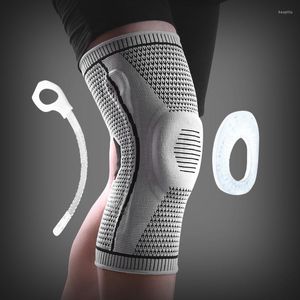 Joelheiras 1pcs para suporte esportivo kneepad kneecap silicone spring patela protetor de vôlei rodilleras joelheira