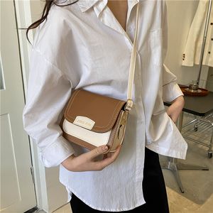 HBP bags womens contrasting color belt cover small square handbag letter high -end moisture INS shoulder mesengers