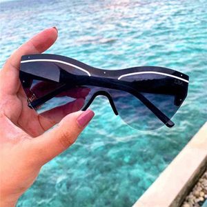 Sun Glass Star Fashion Persönlichkeit ein Stück Ski Auge Sonnenbrille weiblich bb0004s