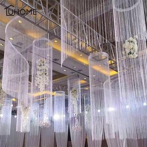 Christmas Decorations 8 Colors 1x2m Shiny Tassel Flash Silver Line String Curtain Window Door Divider Sheer Curtain Valance Home Wedding Decoration 220916