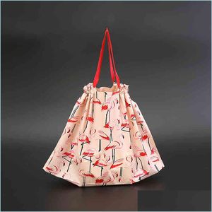 Jewelry Pouches Bags Thick Large Plastic Red Jewelry Cosmetics Gift Clothing Store Packaging S With Handle Shop Bag Drop Deliv Dhqea