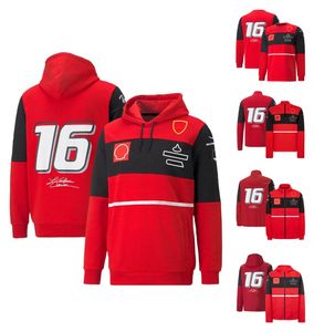F1 Takım Üniforma Yeni No. 16 Yarış Serisi Sweatshirt Erkekler Günlük Spor Ceketi