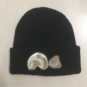 Knitted Beanie Hat Cartoon Embroidery Casual For Boy Girls Winter Hat Fashion Solid Unisex Cap Outdoor Skull Caps