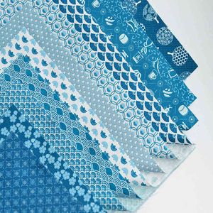Tkanina pset niebieski duszpasterska bawełna cyfrowa tkanina do drukowania do patchworków akcesoria do szycia