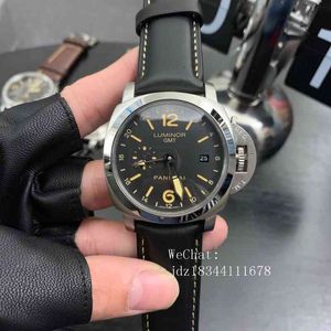 Orologi di lusso per orologio da polso meccanico da uomo 44 mm diametro cinghia in pelle genuina completamente automatica designer