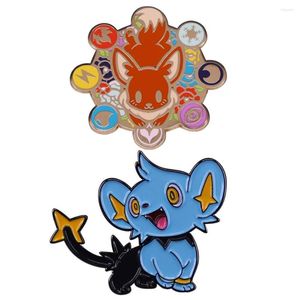 Broscher Söt Kawaii Glitter Anime Tecknad Emalj Brosch Pin Jacka Lapel Metall Pins Märken Utsökt Smycken Tillbehör