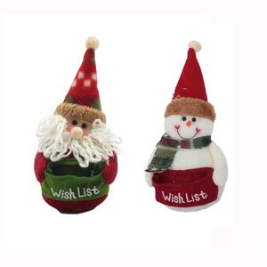 Natal Papai Noel Claus Snowman decoração de luxuosas férias de férias de natal decorações de presente artesanal elfo estatueta xbjk2209