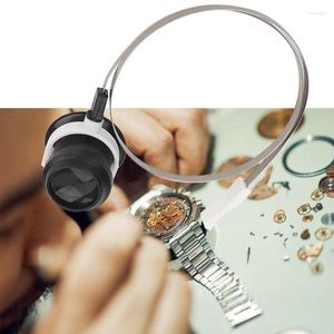 Watch Repair Kits Magnifying Glass With Led Lights 5X Eye Magnifier Tool Loupe Lens Accessory Head Band Lupa