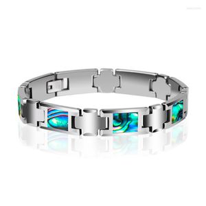 Link Bracelets Fashion Man's Carbide o długości 18/20,5 cm z kolorowymi skorupkami z głębokim morskim biżuterią