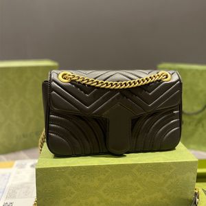 Дизайнерские женские сумки Marmont Handbags Модная классическая сумка через плечо Сумка с кожаной цепочкой