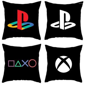 Kuddefodral gåva för pojkspelare Playstation rolig vintage kuddcase dekorativ linne kudde täcker kuddar heminredning