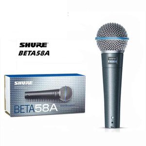 Mikrofonlar SHURE Beta58A El Kablolu Dinamik Mikrofon Stüdyo Mikrofon Şarkı Sahne Kayıt Vokal Oyun Mikrofon Bilgisayar T220916 için