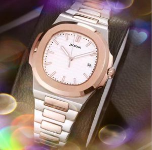 Moda Mens Popular Crime Watches 40mm Iced Out Square Designer Quartz Movem