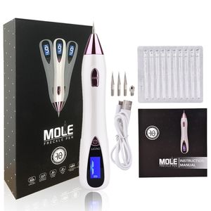 Home Beauty Instrument Laser Mole Tattoo Freckle Removal Pen Professional Led Light Sweep Spot Wart Corn Dark Remover 9 Speed Rechargeable Needle Tool 220916