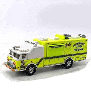 Diecast Model Cars 11CM American Fire truck rescue train vehicles diecast miniature model Toy car collection collective gifts 0915