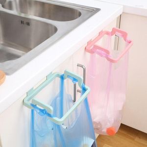 Hooks Towel Hanging Rack Holder Ambry Garbage Bag Rail Organizer Free Nail Door Back Bathroom Kitchen Cabinet Cupboard Hanger