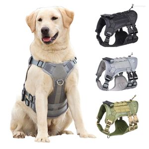 Dog Collars No Pull Tactical Pet Harness Vest With Rubber Handle German Shepherd Durable For Medium Large Dogs Training Supplies