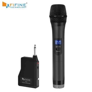 Microphones FIFINE UHF Wireless Handheld Dynamic Microphone Receiver for Outdoor party Wedding Bar Live Show School conference Karaoke K025 T220916