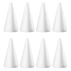 Party Decoration 8pcs Cone-shaped Foams Tree Cones DIY Crafts Material Children Art Supplies