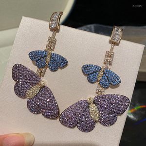 Hoop￶rh￤ngen lyxiga smycken f￶r kvinnor grossist 2022 f￤rg fj￤ril h￤nge rostfritt st￥l h￶gkvalitativ retro koreansk g￥va