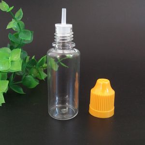 Bottiglie di plastica per colliri trasparenti in PET da 15 ml vuote con tappi colorati a prova di bambino per succhi