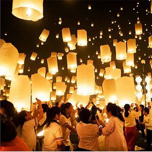 Christmas Decorations 10/15/20PCS Chinese Paper Lantern Wedding Birthday Hanging Ball Outdoor Party Decoration Holiday Gift Kong Ming Lanterns DIY 220916