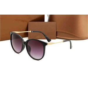Herren Damen Digner Sonnenbrille Sonnenbrille Runde Mode Goldrahmen Glaslinse Brillen für Mann Frau mit Original Cas Boxs Mixed ColorWJN7