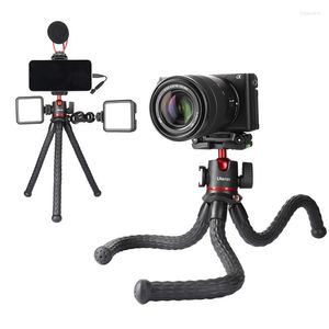 Tripods Ulanzi MT-33 Esnek Tripod DSLR Akıllı Telefon Aksiyon Kamerası Telefon Montajı Ballhead Vlog LED için Soğuk Ayakkabı